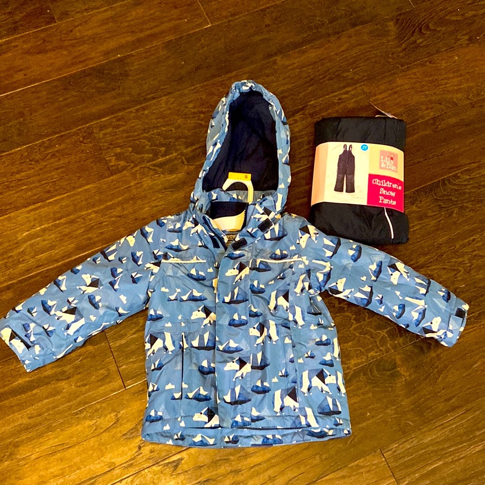 Child’s 2t winter coat and snow pants bundle